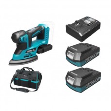 Dedra Set Slefuitor delta SAS+ALL cu 2 acumulatori Li-Ion 18V 2.0Ah incarcator rapid 125W si geanta Dedra Set Slefuitor delta SAS+ALL cu 2 acumulatori Li-Ion 18V 2.0Ah incarcator rapid 125W si geanta